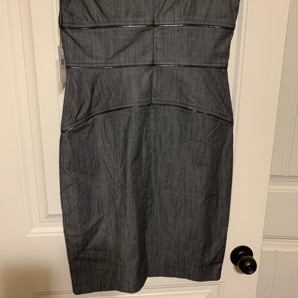 CALVIN KLEIN GREY DENIM DRESS NEW - Picture 6 of 6